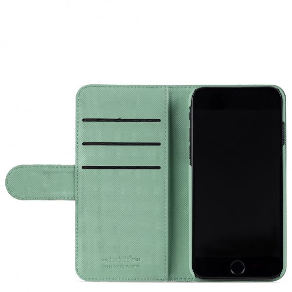 holdit iPhone 6/6S/7/8/SE Etui Wallet Case Green Flowers