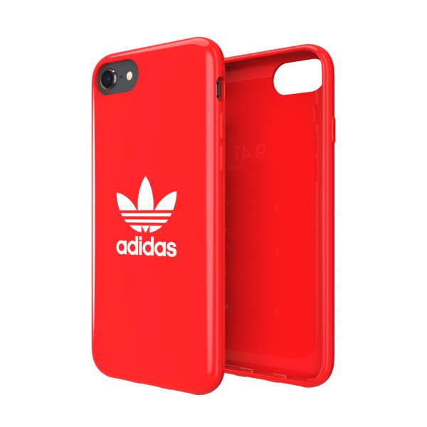 Adidas iPhone 6/6S/7/8/SE Deksel Snap Case Trefoil Rød