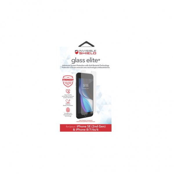 Zagg InvisibleShield iPhone 6/6S/7/8/SE Skjermbeskytter Glass Elite+