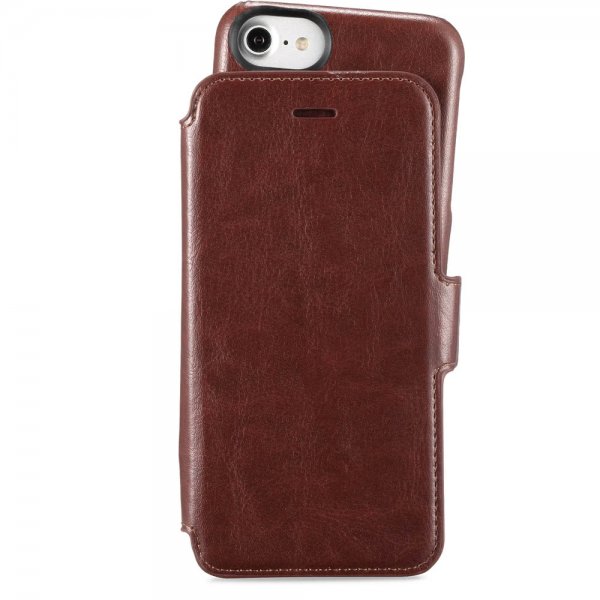 holdit iPhone 6/6S/7/8/SE Etui Berlin Löstagbart Deksel Dark Brown