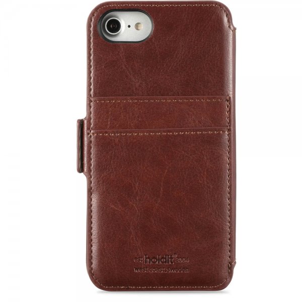 holdit iPhone 6/6S/7/8/SE Etui Berlin Löstagbart Deksel Dark Brown
