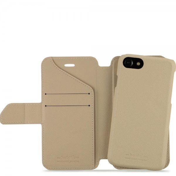 holdit iPhone 6/6S/7/8/SE Etui Stockholm Löstagbart Deksel Caramel Beige
