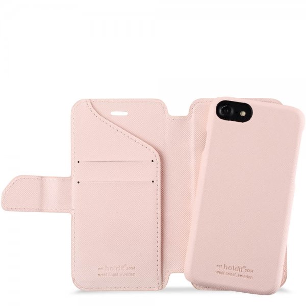 holdit iPhone 6/6S/7/8/SE Etui Stockholm Löstagbart Deksel Rosa