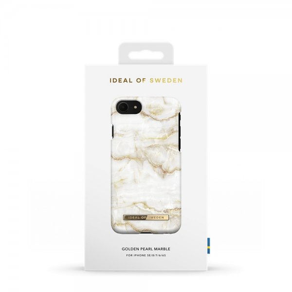 Ideal of Sweden iPhone 6/6S/7/8/SE Deksel Fashion Case Golden Pearl Marble