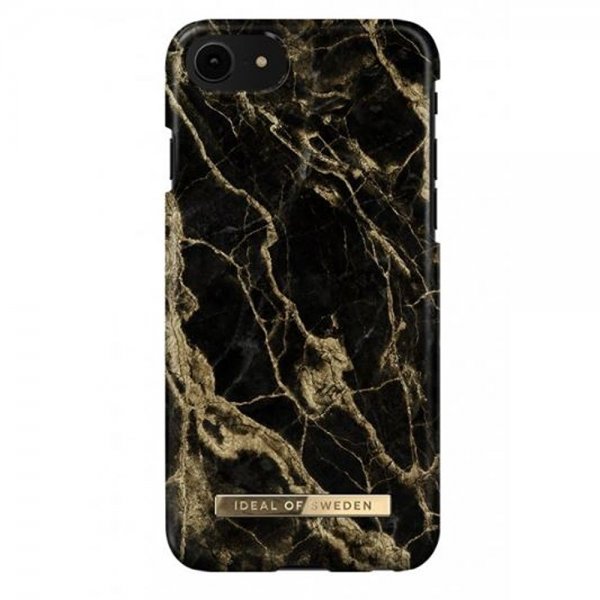 Ideal of Sweden iPhone 6/6S/7/8/SE Deksel Fashion Case Golden Smoke Marble