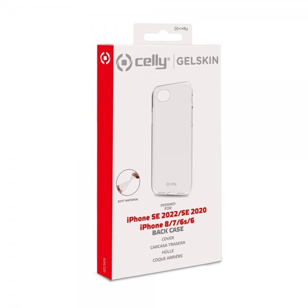 Celly iPhone 6/6S/7/8/SE Deksel GELSKIN Klar