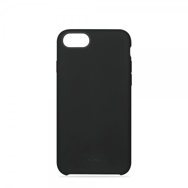 Puro iPhone 6/6S/7/8/SE Deksel Icon Svart