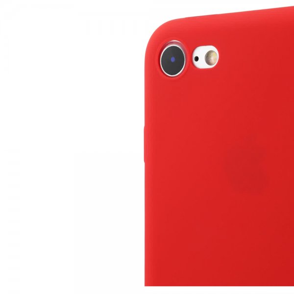 holdit iPhone 7/8/SE Deksel Silikon Ruby Red