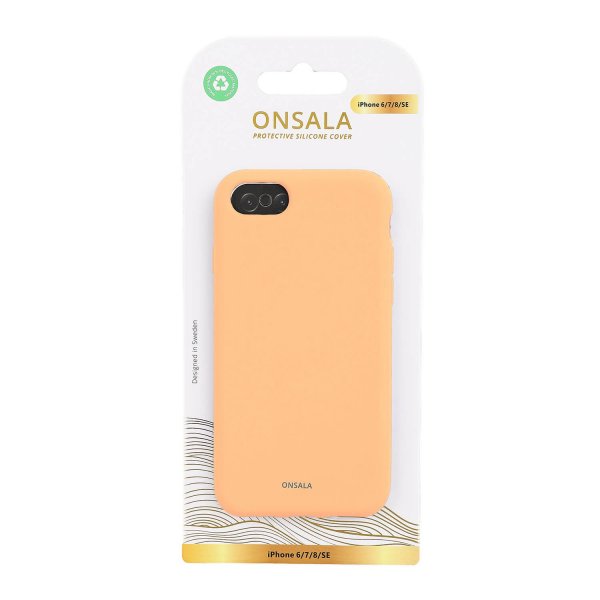 Onsala iPhone 6/6S/7/8/SE Deksel Silicone Touch Apricot