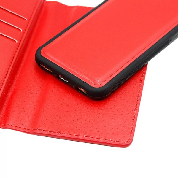 iPhone 6/6S Etui Detachable Wallet Case Rød