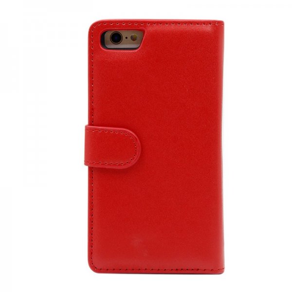iPhone 6/6S Etui Detachable Wallet Case Rød