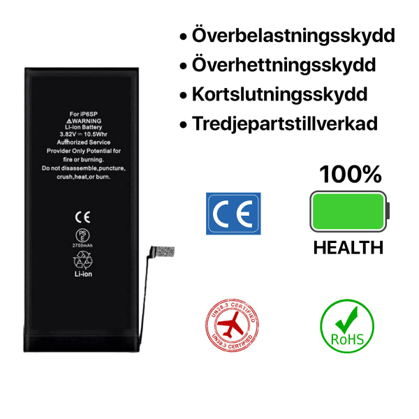 iPhone 6S Plus Batteri Høy Kvalitet