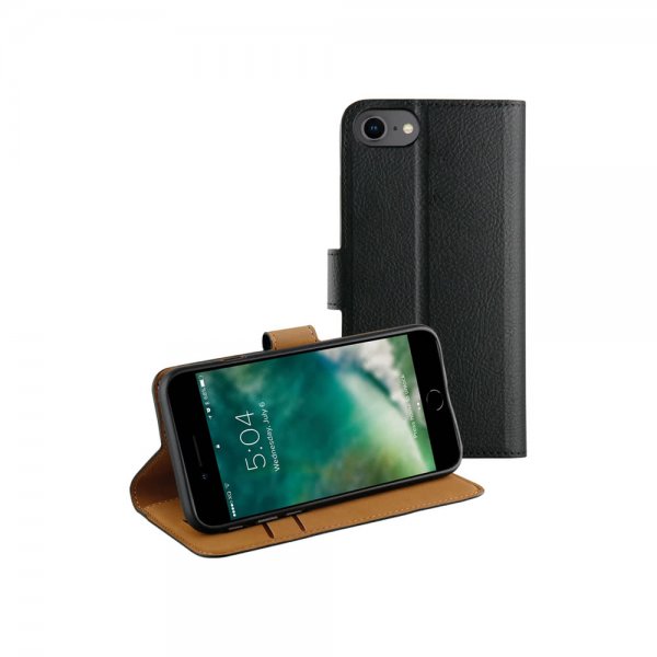 Xqisit iPhone 6/6S/7/8/SE Etui Slim Wallet SelecTion Svart