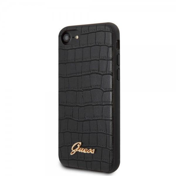 Guess iPhone 7/8/SE Deksel Croco Svart