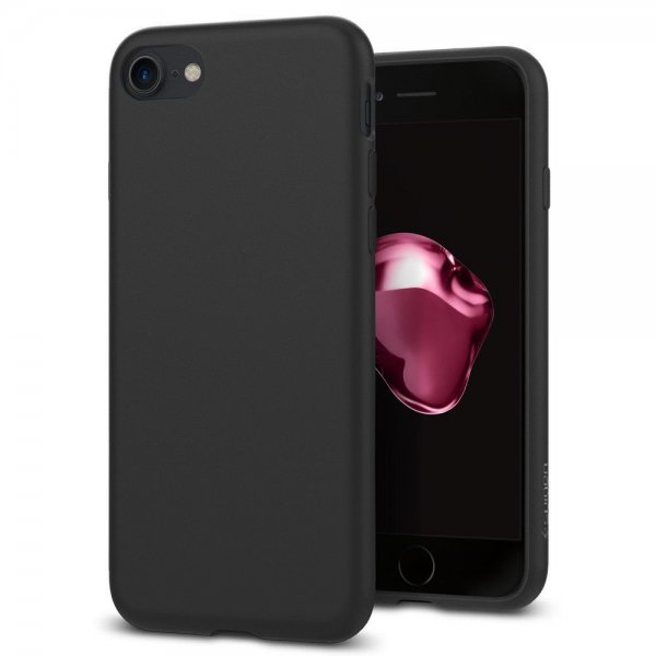 Spigen iPhone 7/8/SE Deksel Liquid Crystal Matte Black