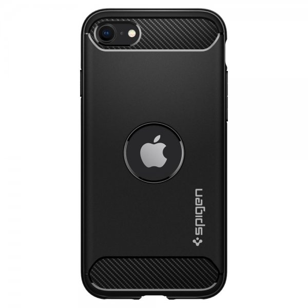 Spigen iPhone 7/8/SE Deksel Rugged Armor Matte Black