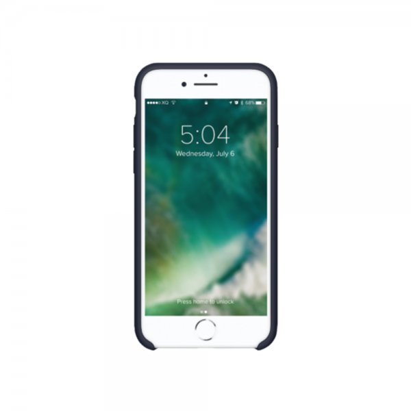 Xqisit iPhone 7/8/SE Deksel Silikoni Case Midnight Blue