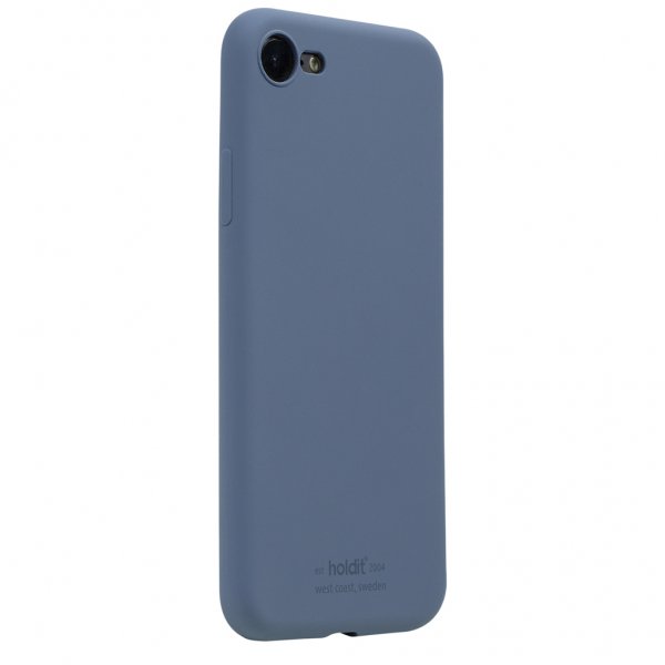 holdit iPhone 7/8/SE Deksel Silikon Pacific Blue
