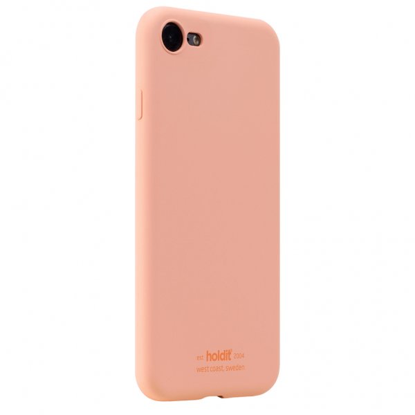 holdit iPhone 7/8/SE Deksel Silikon Pink Peach