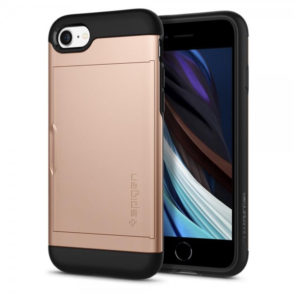 Spigen iPhone 7/8/SE Deksel Slim Armor CS Blush Gold