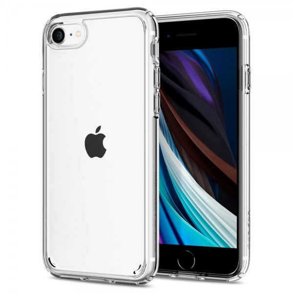 Spigen iPhone 7/8/SE Deksel Ultra Hybrid Crystal Clear