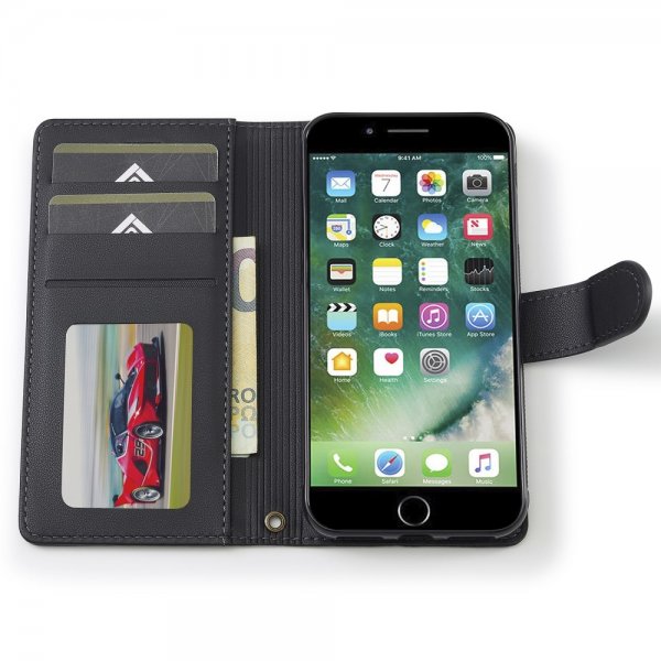 Lc.Imeeke iPhone 7/8/SE Etui Avtagbart Deksel L2 Series MagSafe Svart