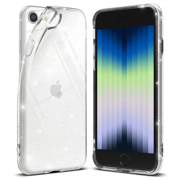 Ringke iPhone 7/8/SE Deksel Air Glitter Clear