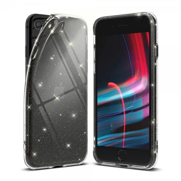 Ringke iPhone 7/8/SE Deksel Air Glitter Clear