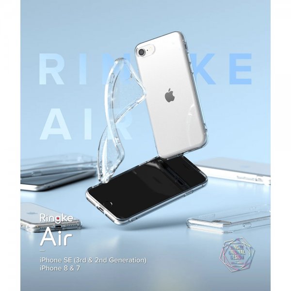 Ringke iPhone 7/8/SE Deksel Air Glitter Clear