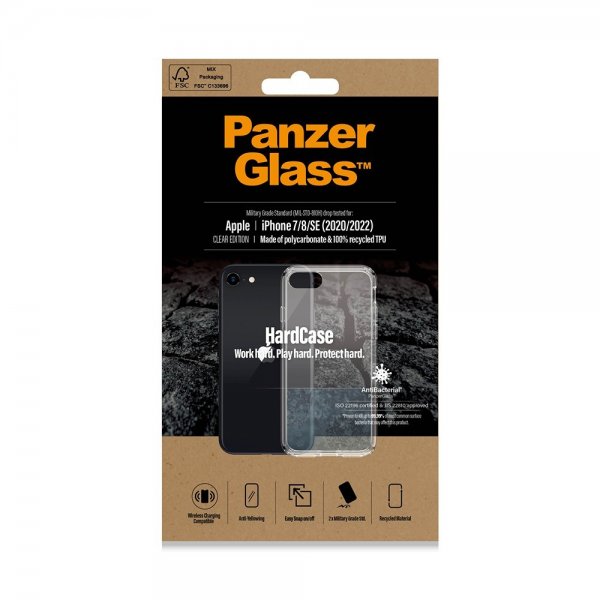 PanzerGlass iPhone 7/8/SE Deksel HardCase Transparent