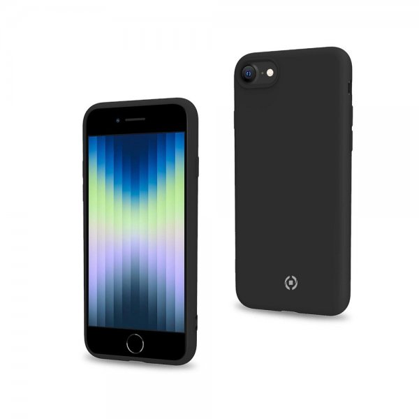 Celly iPhone 7/8/SE Deksel CROMO Svart