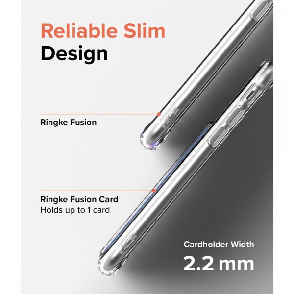 Ringke iPhone 7/8/SE Deksel Fusion Card Clear