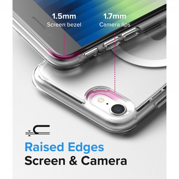 Ringke iPhone 7/8/SE Deksel Fusion Magnetic MagSafe Matte Clear