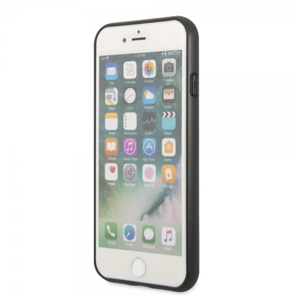 Guess iPhone 7/8/SE Deksel Saffiano Metal Logo Svart