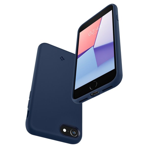 Spigen iPhone 7/8/SE Deksel Silicone Fit Navy Blue