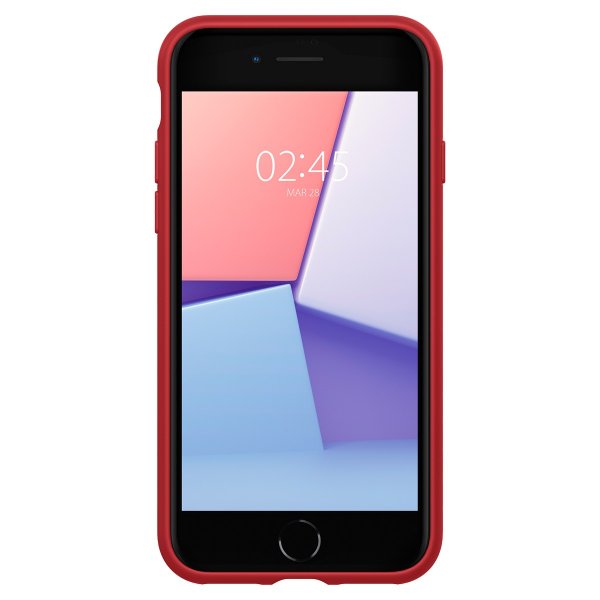 Spigen iPhone 7/8/SE Deksel Silicone Fit Rød