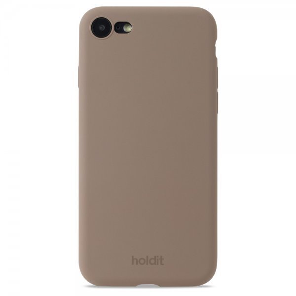 holdit iPhone 7/8/SE Deksel Silikon Mocha Brown