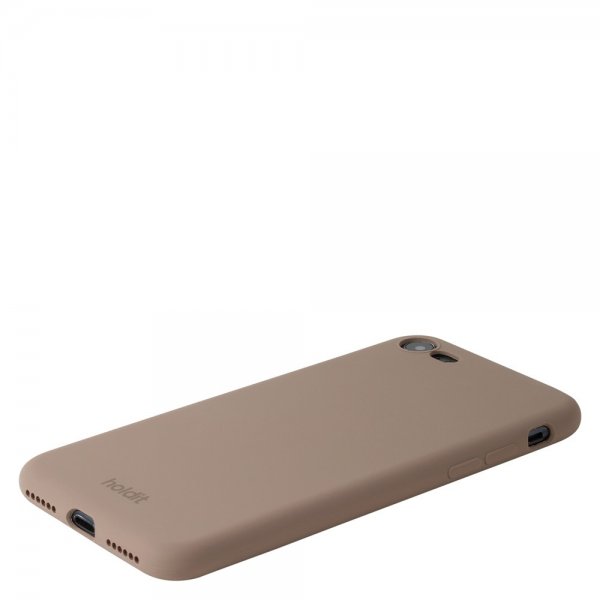 holdit iPhone 7/8/SE Deksel Silikon Mocha Brown