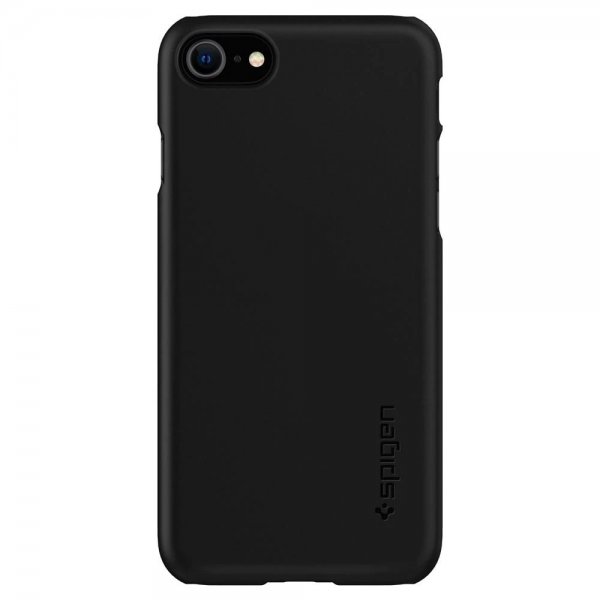 Spigen iPhone 7/8/SE Deksel Thin Fit Svart