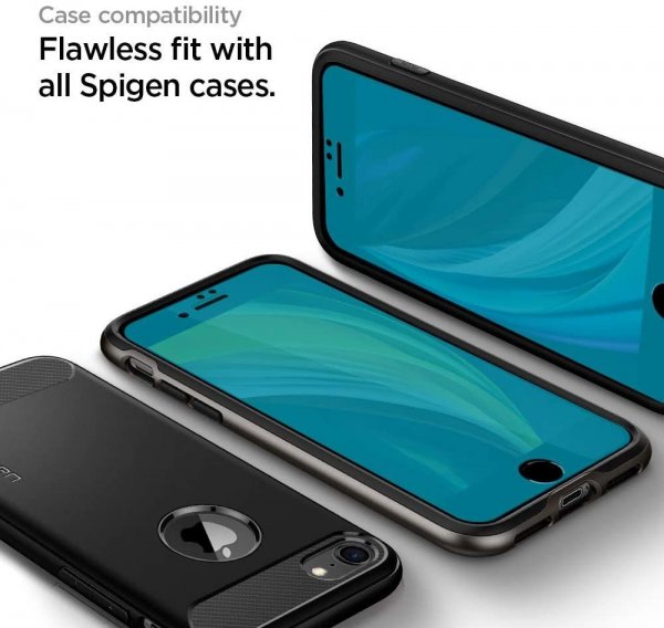 Spigen iPhone 7/8/SE Skjermbeskytter GLAS.tR ALIGNmaster