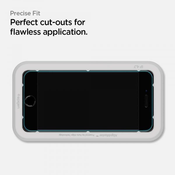 Spigen iPhone 7/8/SE Skjermbeskytter GLAS.tR ALIGNmaster