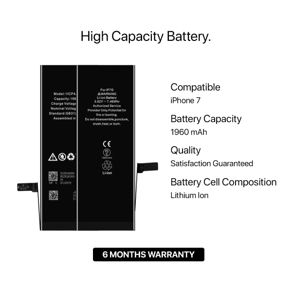 iPhone 7 Batteri Høy Kvalitet