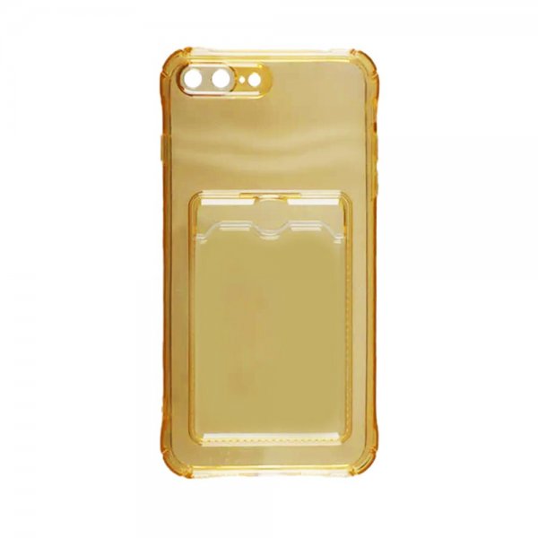 iPhone 7 Plus/iPhone 8 Plus Deksel Kortholder Støtsikker Gul