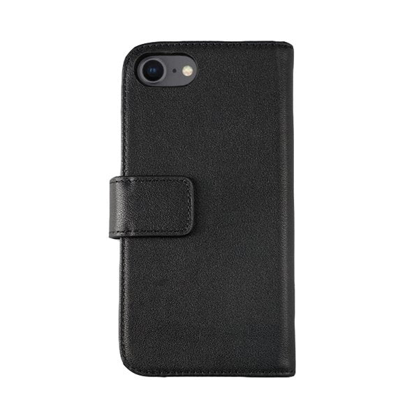 Rvelon iPhone 7/8/SE Etui Ekte Skinn Svart