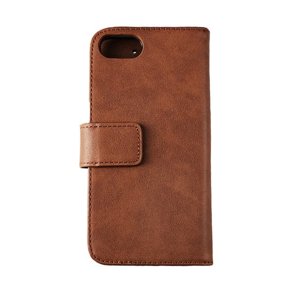Rvelon iPhone 7/8/SE Etui Ekte skinn Kortlommer Brun