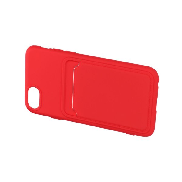 iPhone 7/iPhone 8/iPhone SE 2020/iPhone SE 2022 Deksel Kortholder Rød