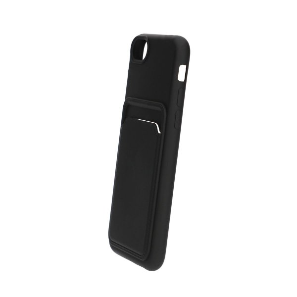 iPhone 7/iPhone 8/iPhone SE 2020/iPhone SE 2022 Deksel Kortholder Svart