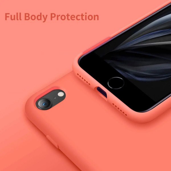 Rvelon iPhone 7/8/SE Deksel Silikon Rosa
