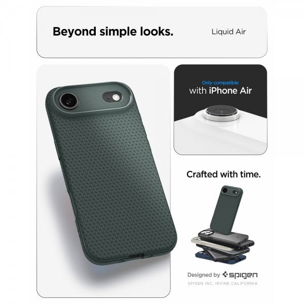Spigen iPhone Air Deksel Liquid Air Abyss Green