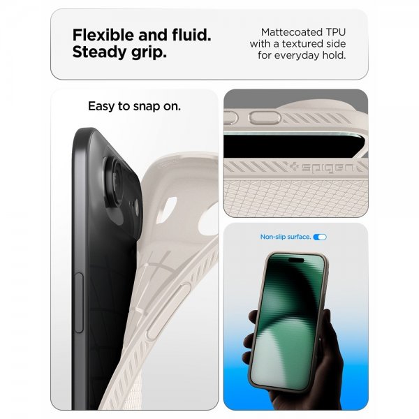 Spigen iPhone Air Deksel Liquid Air Natural Titanium